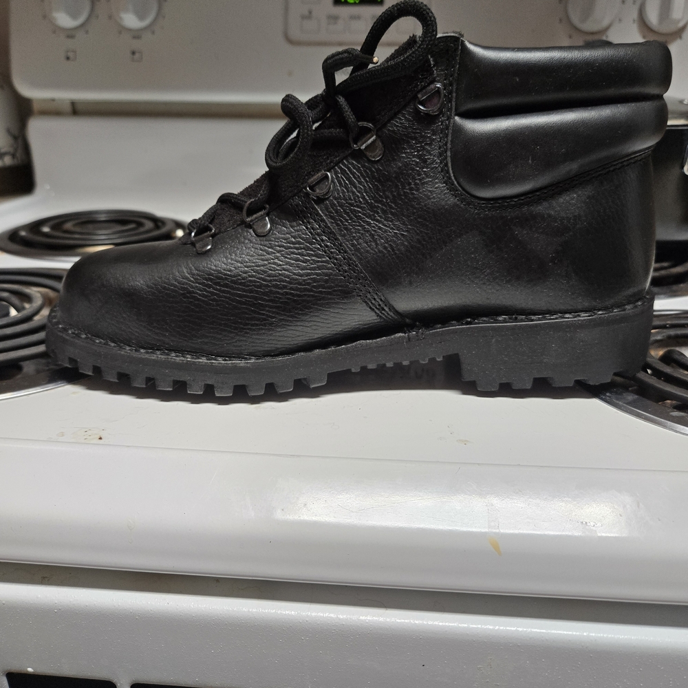 Black Leather Hiking Boots